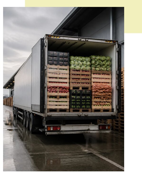 Перевозка плодоовощной продукции в Вятских Поляну по цене от 5075 р. | Агросервис-Втс