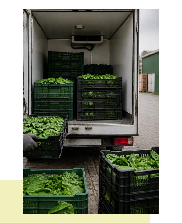 Перевозка шпината в Вятских Поляну с сохранением свежести продукции
